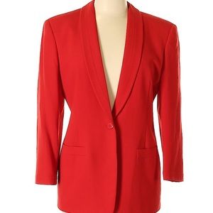 Red Armani blazer